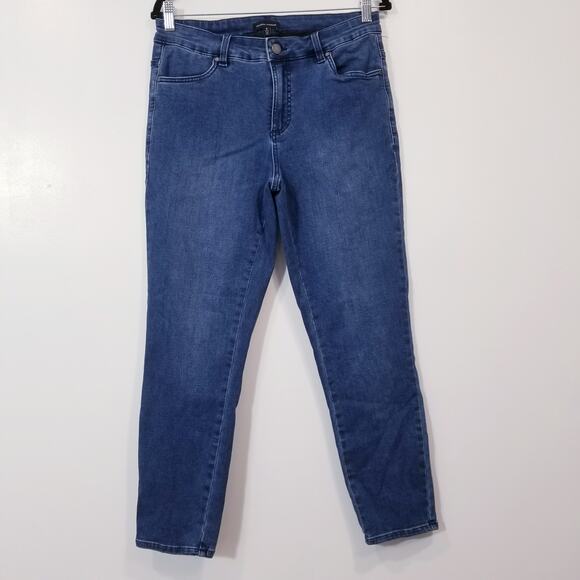 Universal Standard Jeans High Rise Skinny Blue Denim - Picture 1 of 10